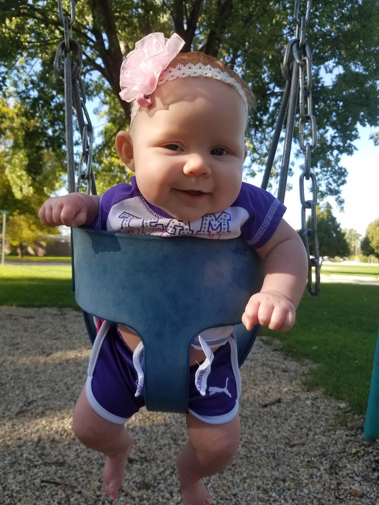 Zoey in swing
